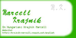 marcell krajnik business card